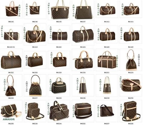 names of all lv bags